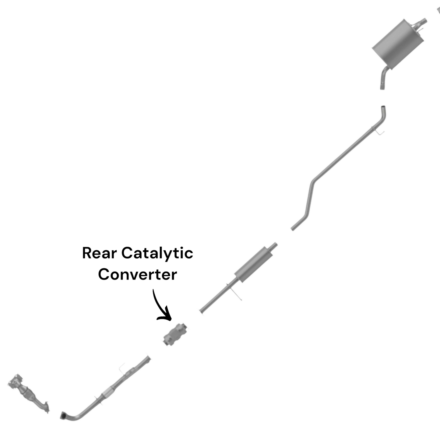 Honda Accord 2.4L (2013-2017) (Manual Transmission Only) Rear Catalytic Converter