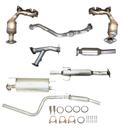 Toyota Sienna 3.3L (2004-2006) (AWD) (Not For USA Built) Manifold Converters, Flex Pipe, Y-Pipe, Catalytic Converter, Resonator and Muffler with Resonator