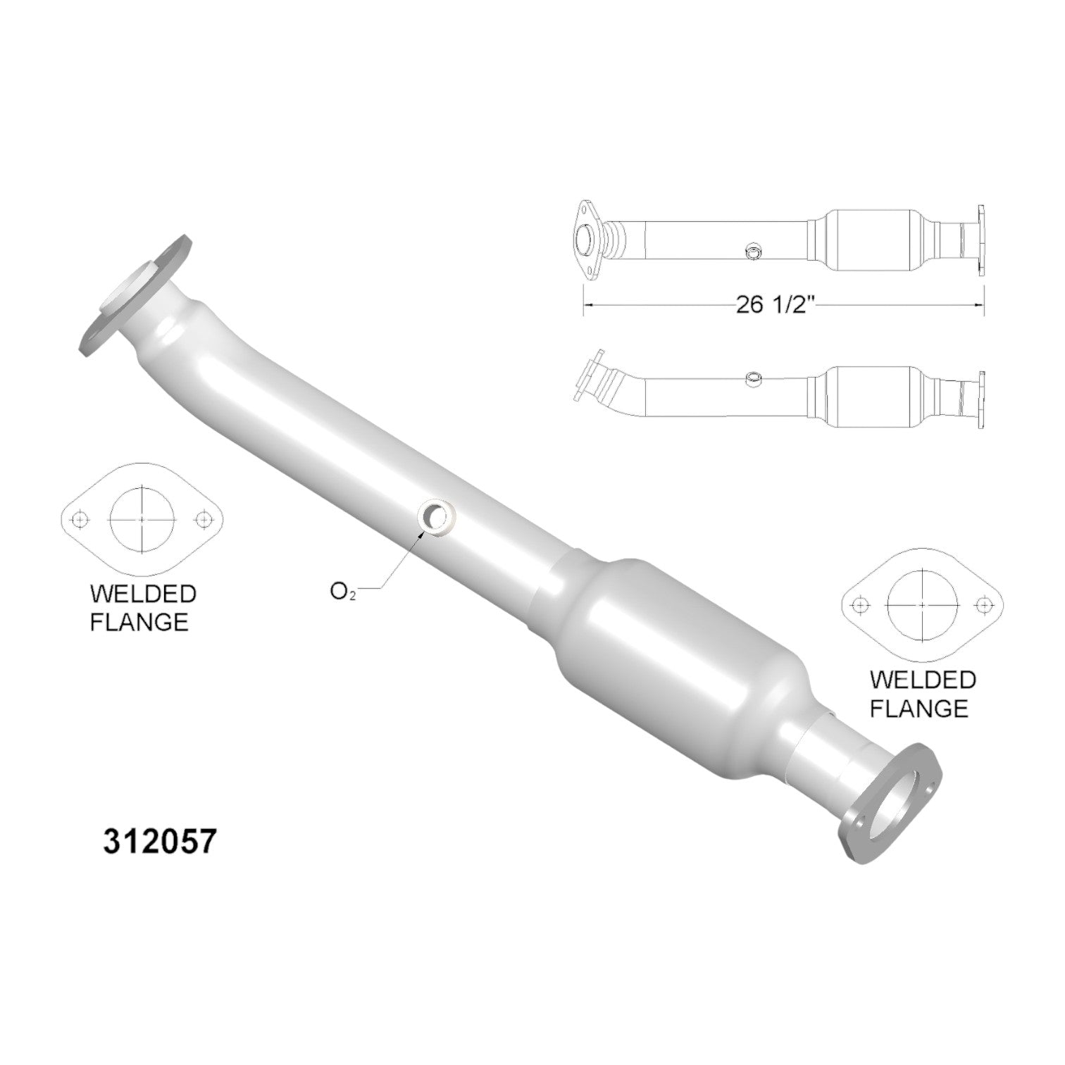 16399 - Nissan Pathfinder 4.0L (2005-2012) Rear Right Side Catalytic Converter