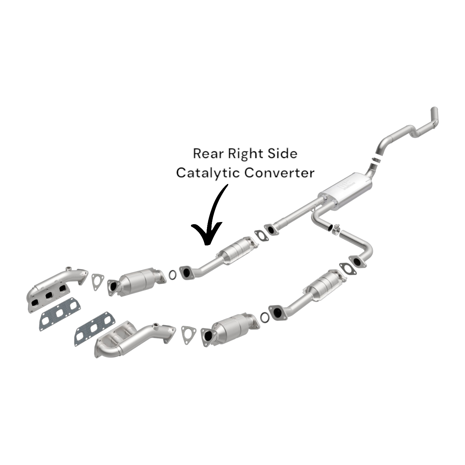 Nissan NV1500 4.0L (2012-2017) Rear Right Side Catalytic Converter