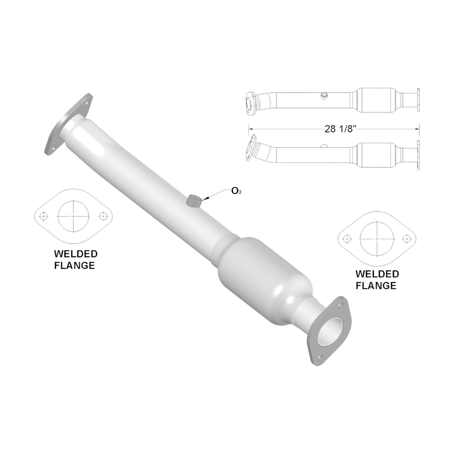 16400 -Nissan Xterra 4.0L (2005-2015) Driver Side Rear Catalytic Converter