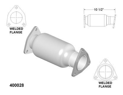 Acura TSX 3.5L 2010-2014 Rear Catalytic Converter