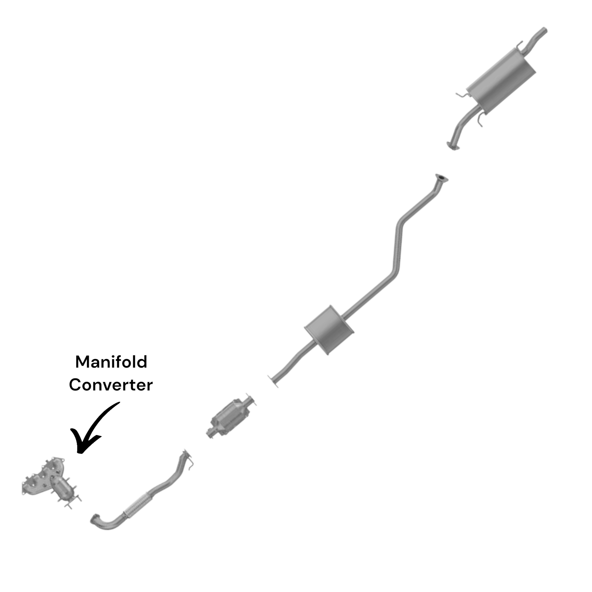 Mitsubishi Lancer 2.0L (2002-2007) (Non-Turbo) Manifold Converter