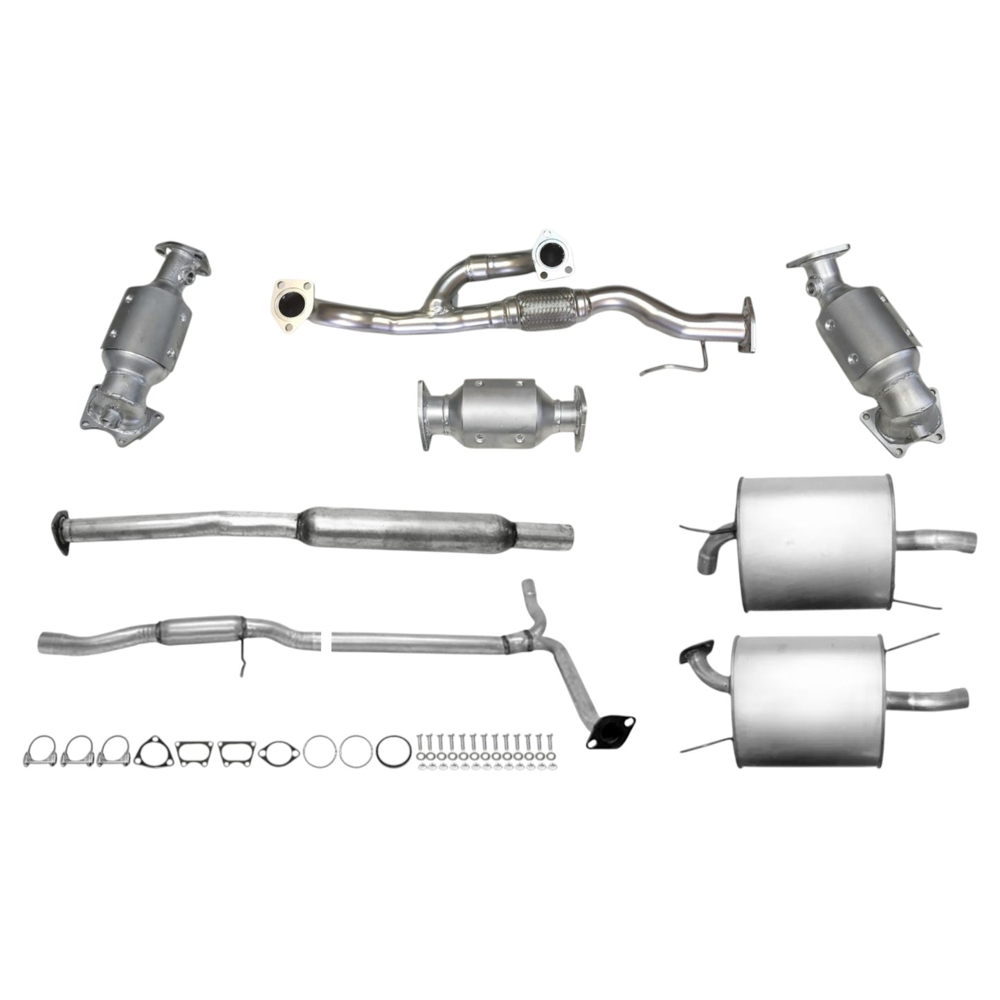 Convertisseurs de collecteur, tuyau flexible, convertisseur, résonateur, tuyau en Y et silencieux pour Acura TL 3.2L (2004-2008) (côté passager)