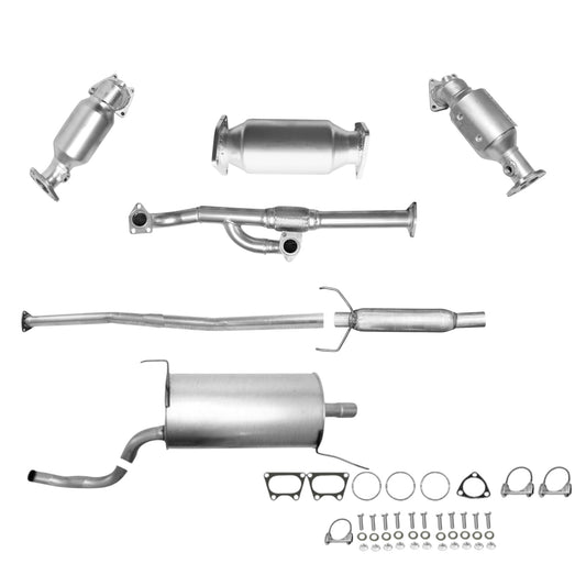 Convertisseurs de collecteur, tuyau flexible en Y, convertisseur arrière, tuyau, résonateur et silencieux pour Honda Ridgeline 3.5L (2006-2008)