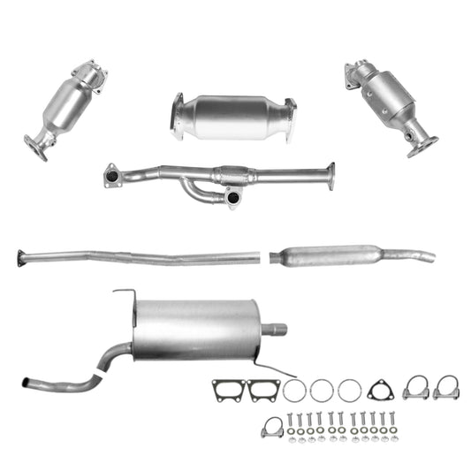 Honda Ridgeline 3.5L (2006-2008) Manifold Converters, Y-Flex Pipe, Rear Converter, Pipe, Resonator and Muffler