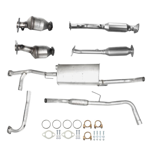 Suzuki Equator 4.0L (125.9in Wheelbase) (2009-2012) Catalytic Converters (Set of Four), Pipe,  Muffler and Resonator