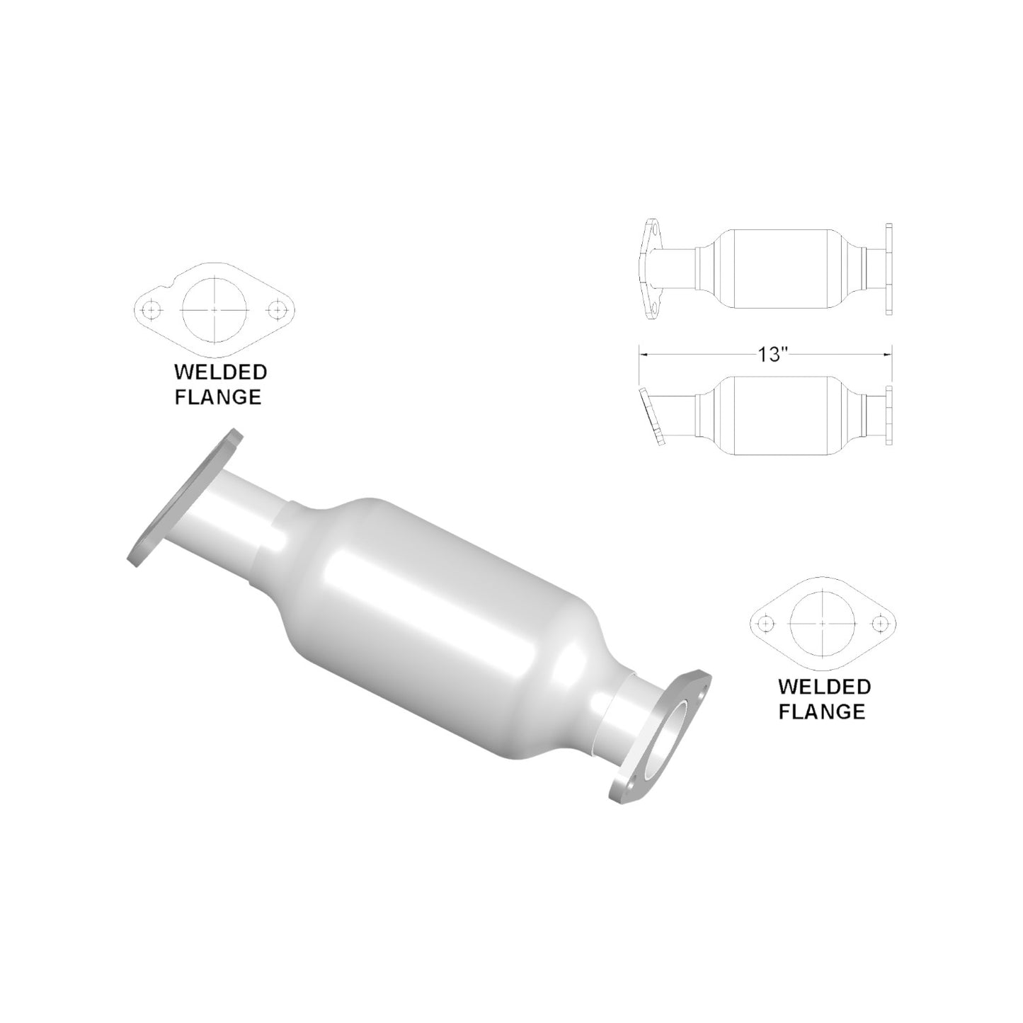 Hyundai Elantra 2.0L (2007-2012) V4 Catalytic Converter