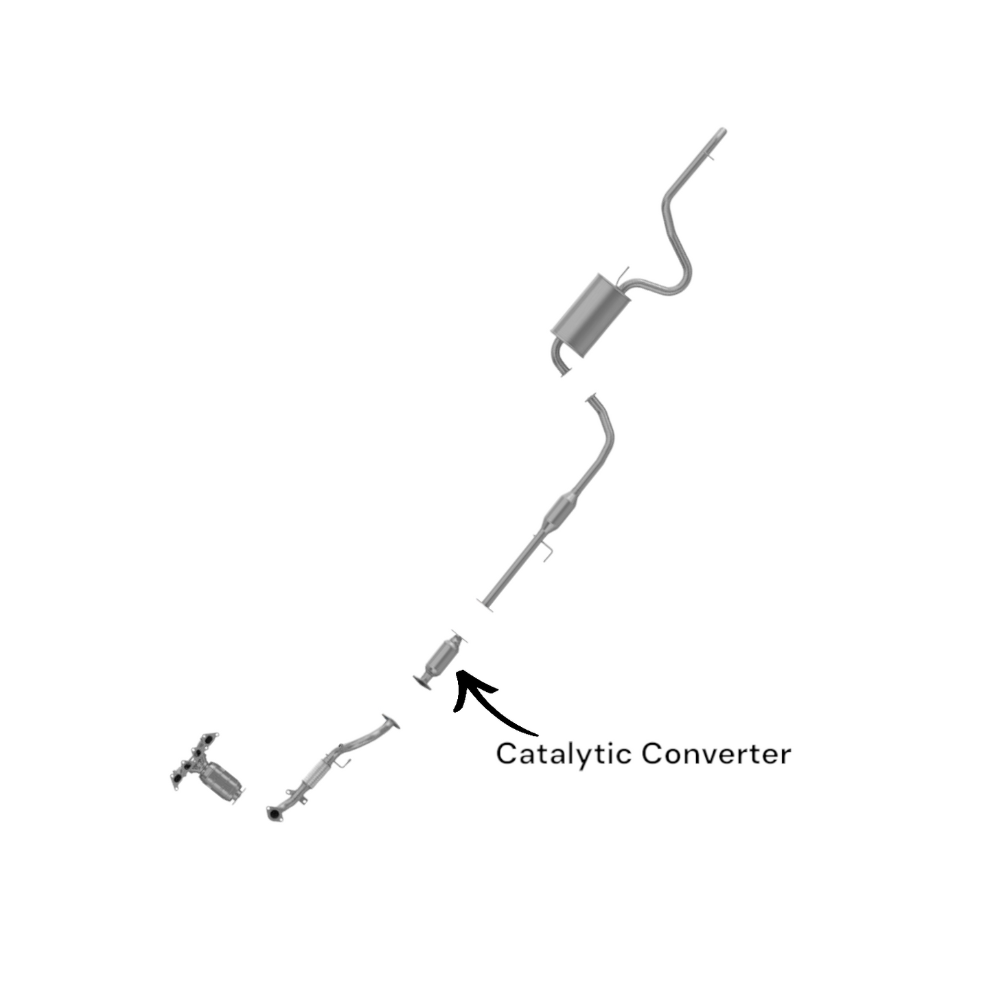 Hyundai Elantra 2.0L (2007-2012) V4 Catalytic Converter