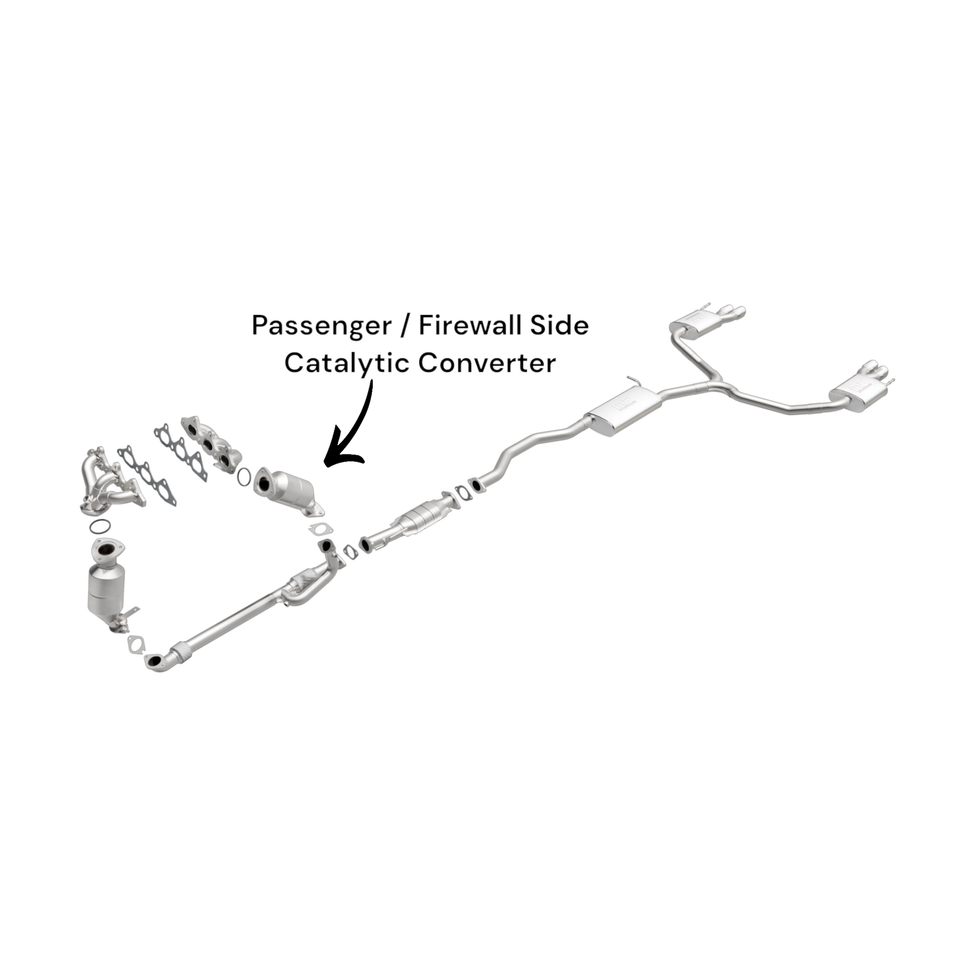 GMC Acadia Limited 3.6L (2017) V6 Passenger / Firewall Side Catalytic Converter