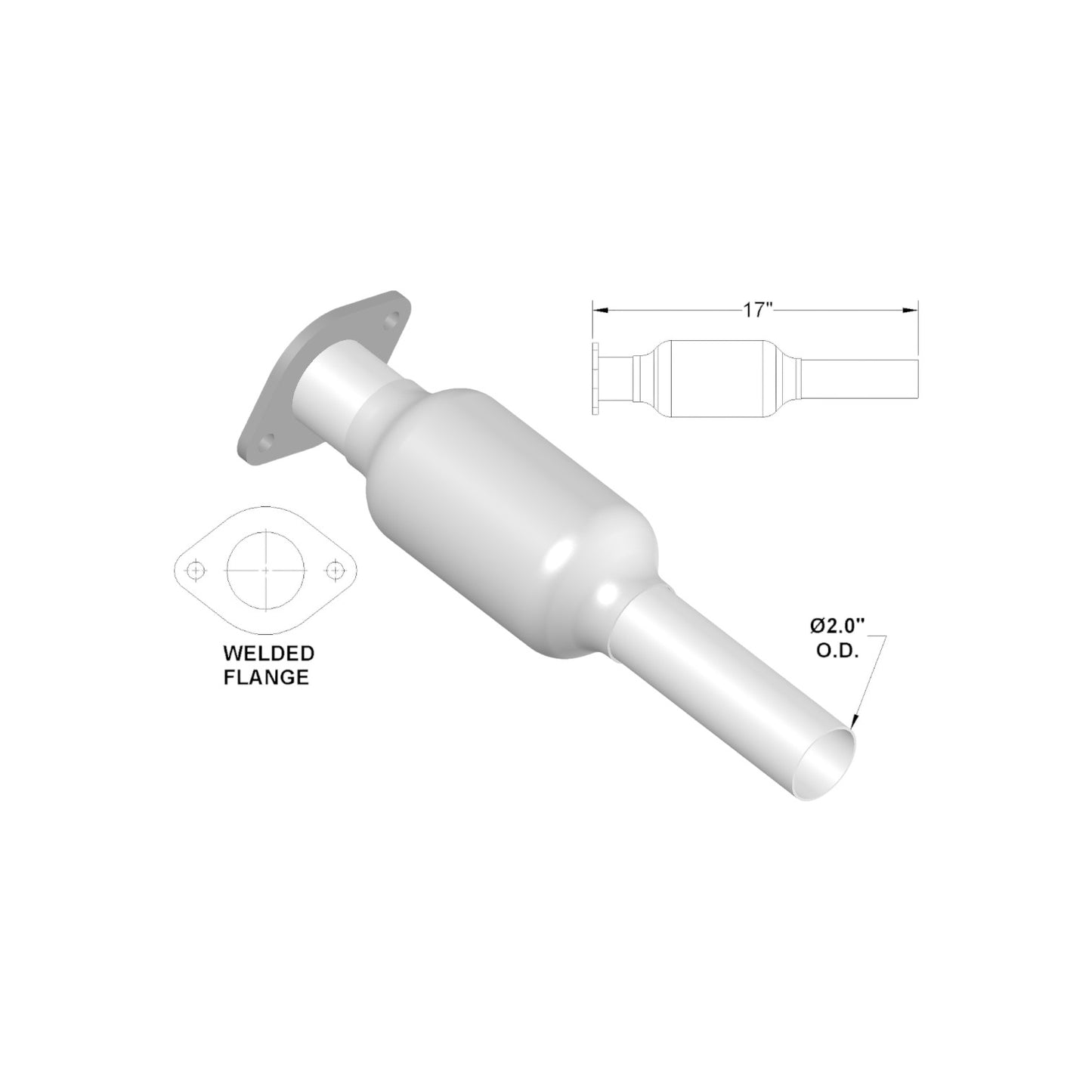 Mazda 5 2.5L (2012-2015) Catalytic Converter