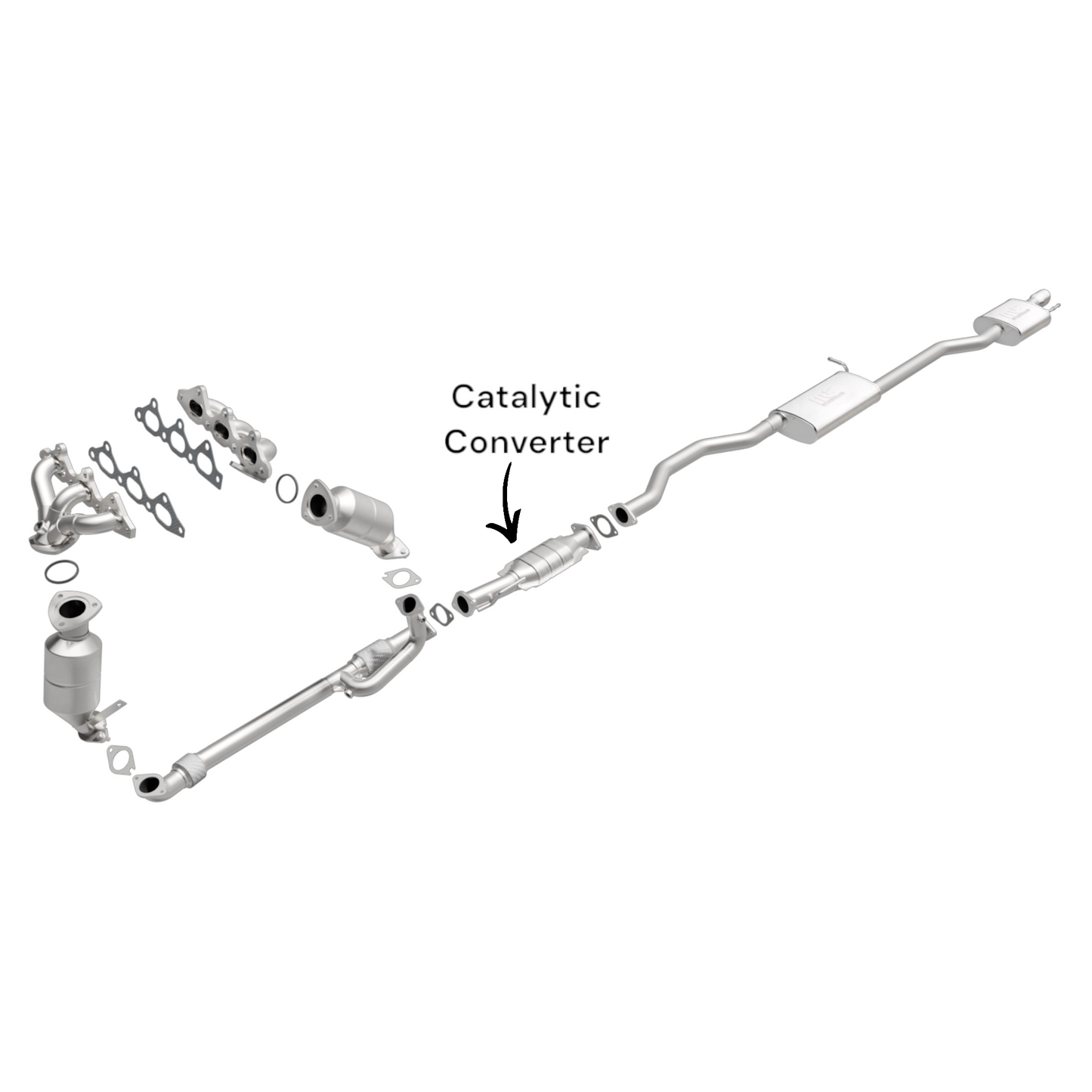 Saturn Outlook 3.6L 2009-2010 Rear Catalytic Converter