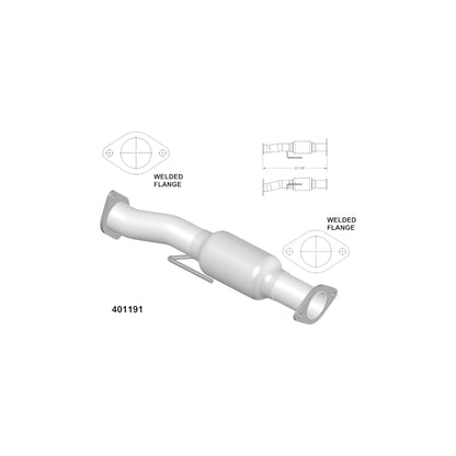 GMC Acadia Limited 3.6L 2017 Rear Catalytic Converter