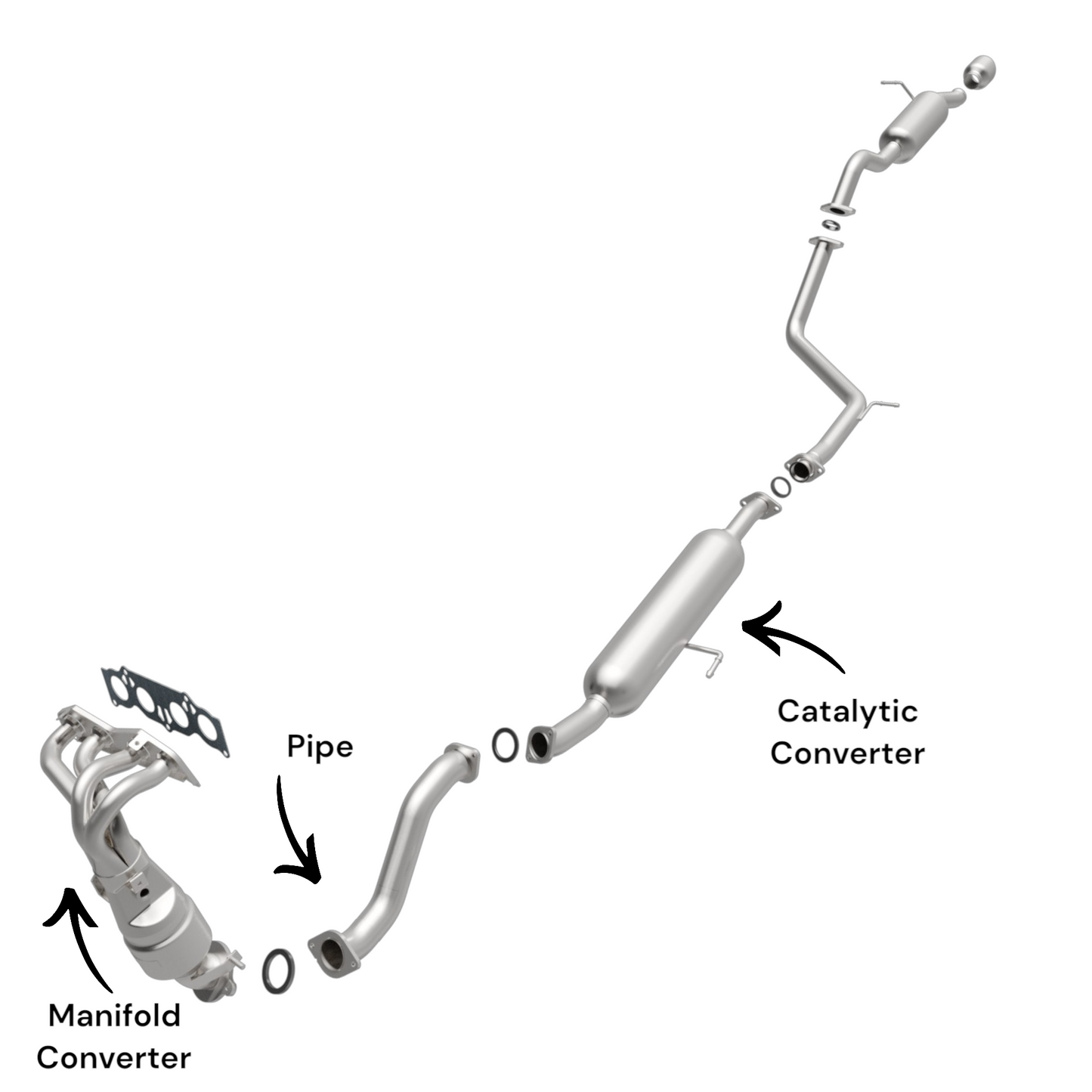 Scion xB 2.4L (2008-2015) Manifold Converter, Pipe and Catalytic Converter