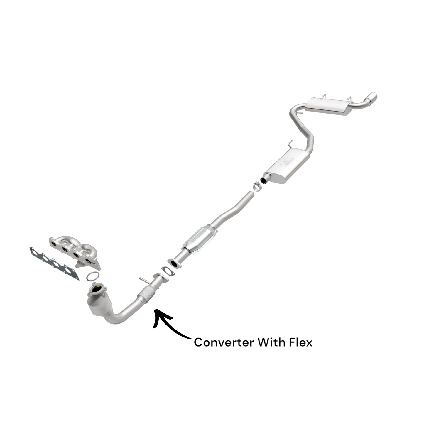 GMC Terrain 2.4L (2010-2014) Catalytic Converter with Flex