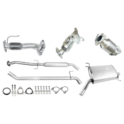 Honda Accord 2.4L (2008-2012) (4-Door Automatic Trans) Manifold Converter, Flex Pipe, Catalytic Converter, Resonator and Muffler