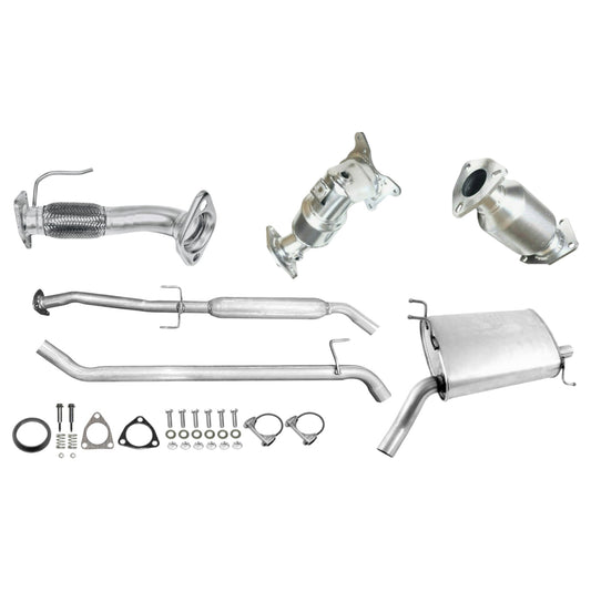 Honda Accord 2.4L (2008-2012) (4-Door Automatic Trans) Manifold Converter, Flex Pipe, Catalytic Converter, Resonator and Muffler