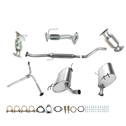 Acura TSX 2.4L (2009-2014) Manifold Converter, Flex Pipe, Catalytic Converter, Resonator, Y pipe with Right Muffler and Left Muffler