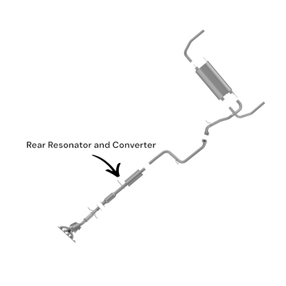 Mazda 3 2.5L (2010-2013) Rear Resonator and Converter