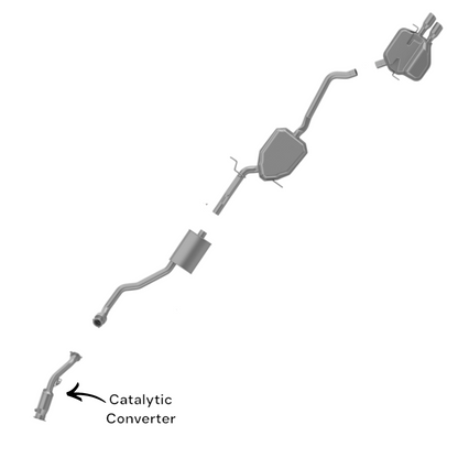 Audi A4 and A4 Quattro 2.0L Turbocharged FWD 2009-2016 Catalytic Converter