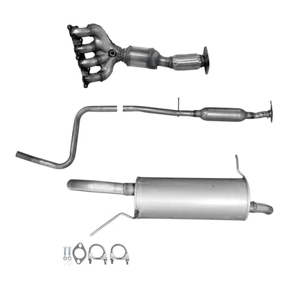 Convertisseur catalytique, résonateur et silencieux pour Ford Fiesta 1.6L (2011-2019) (Hatchback)