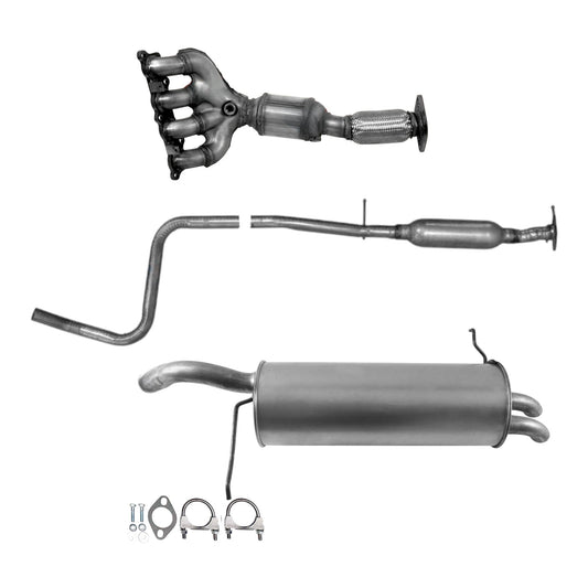 Ford Fiesta 1.6L (2011-2019) (Hatchback) Manifold Converter, Resonator and Muffler