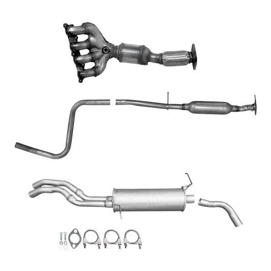 Convertisseur catalytique, résonateur et silencieux pour Ford Fiesta 1.6L (2011-2019) (Berline)