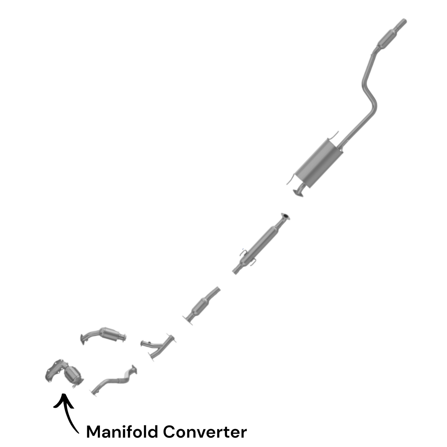 Toyota Sienna 3.5L (2007-2016) (Front Left) (Driver Side) Manifold Converter