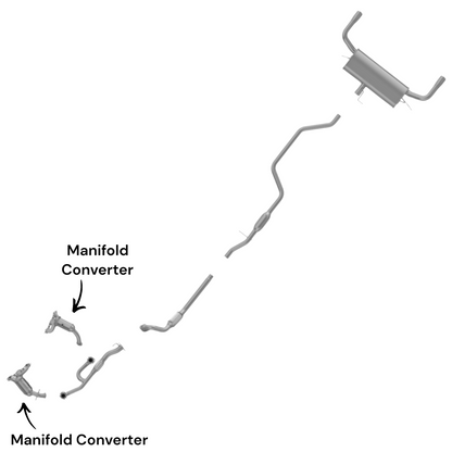 Dodge Avenger 3.5L (2008-2010) Front and Rear Manifold Converter