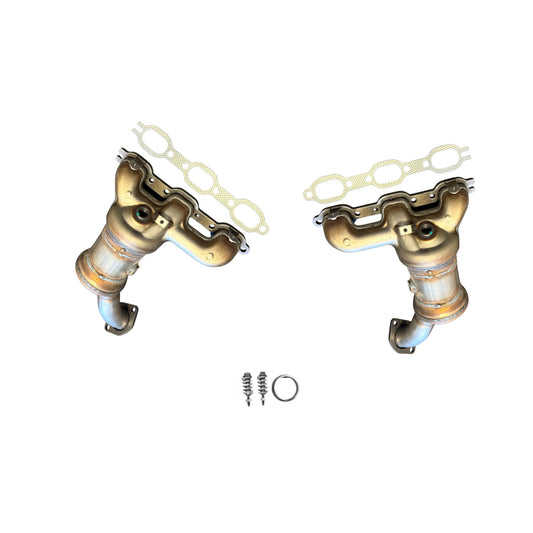 Convertisseur de collecteur arrière, tuyau en Y, tuyau flexible avec résonateur, silencieux intermédiaire et résonateur pour Dodge Grand Caravan 4.0L (2008-2010)