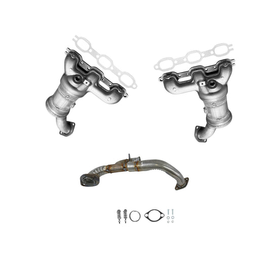 Convertisseur de collecteur arrière et tuyau en Y pour Chrysler Pacifica 4.0L (2007-2008).