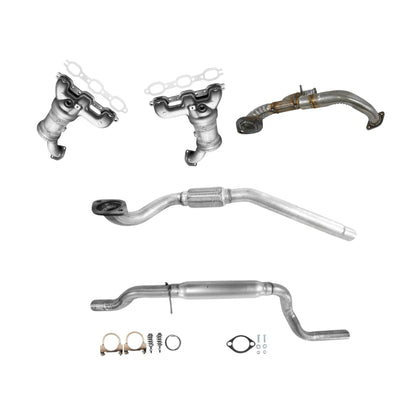 Dodge Journey 3.5L (2009-2010) (FWD) Front and Rear Manifold Converter, Y pipe, Flex Pipe and Resonator