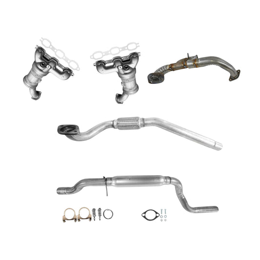 Convertisseur de collecteur arrière, tuyau en Y, tuyau flexible et résonateur pour Dodge Journey 3.5L (2009-2010) (traction avant)