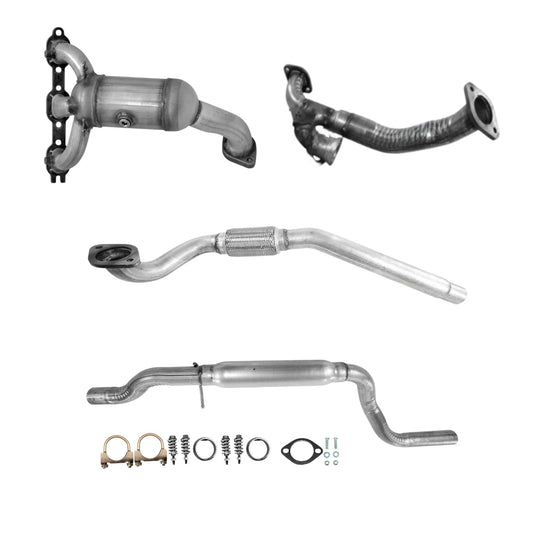 Dodge Journey 3.5L (2009-2010) (FWD) Rear Manifold Converter, Y pipe, Flex Pipe and Resonator