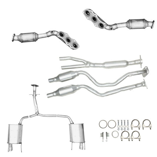 Lexus IS250 2.5L (2006-2012) AWD Manifold Converter, Y-Pipe with Converters and Both side Mufflers with Y-Pipe