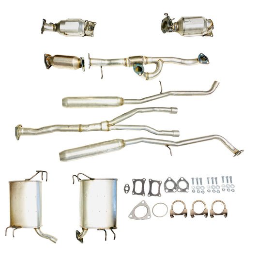 Honda Accord Crosstour 3.5L (2010-2011) (AWD) Manifold Converters, Flex Pipe, Rear Converter, Resonator y pipe with Right muffler and Left muffler