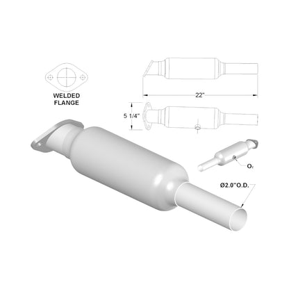 KIA Soul 2.0L (2012-2016) Catalytic Converter (Federal Emission Vehicles Only)