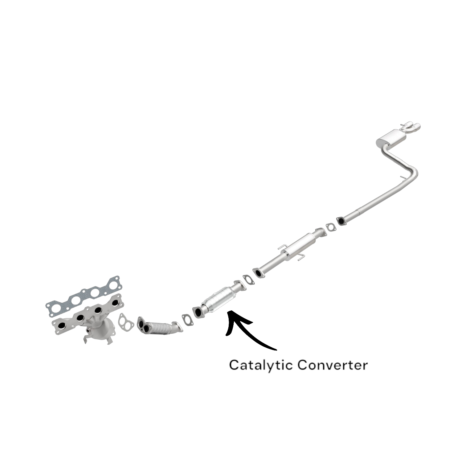 Hyundai Sonata 2.4L (2009, 2010) Catalytic Converter