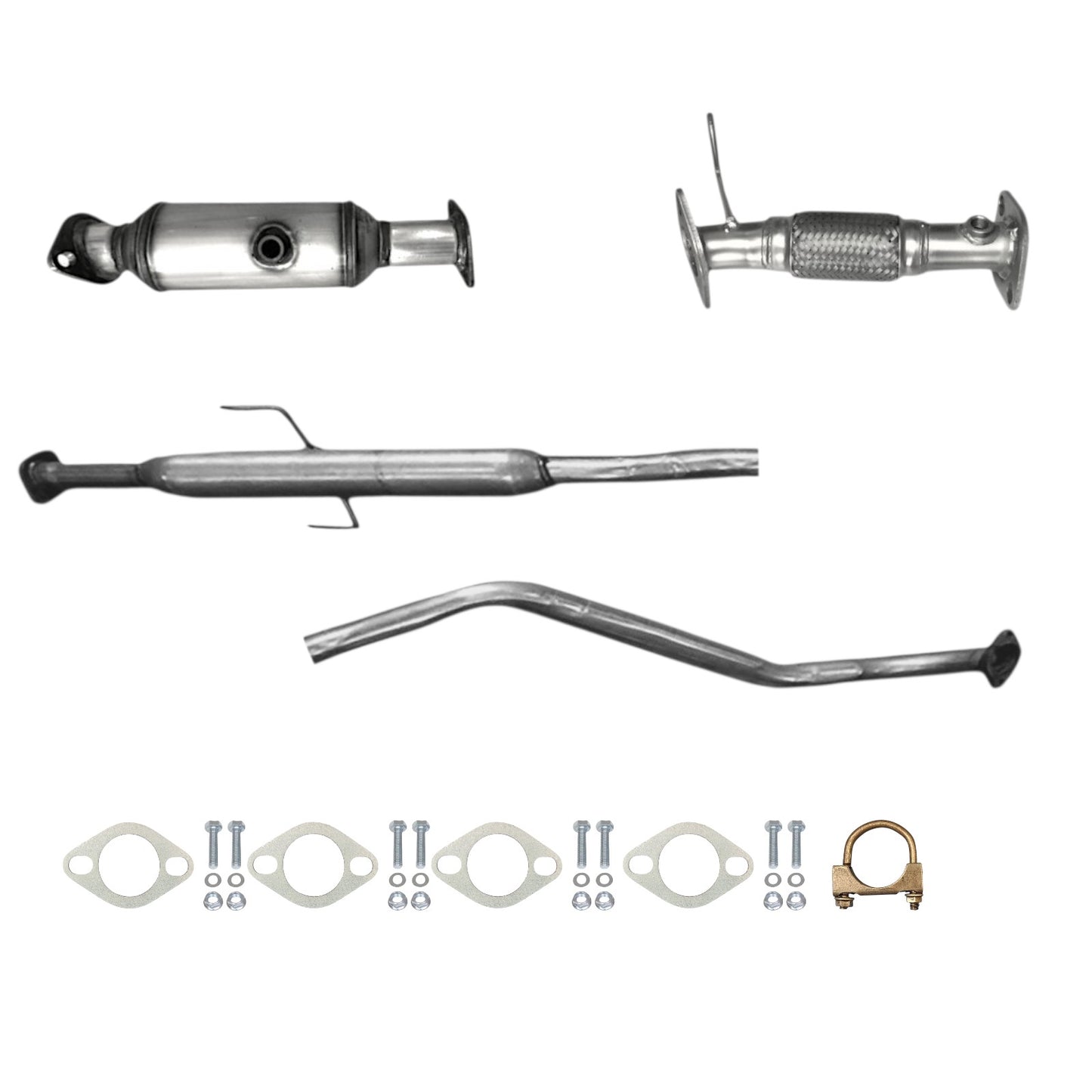 Kia Forte Koup 2.0L (2010-2013) (Federal Emission) Catalytic Converter, Flex Pipe, Resonator
