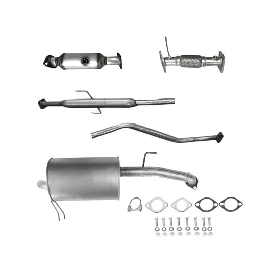 Kia Forte 2.0L Hatchback 2011-2013 Flex Pipe, Catalytic Converter with O2 Sensor, Resonator and Muffler