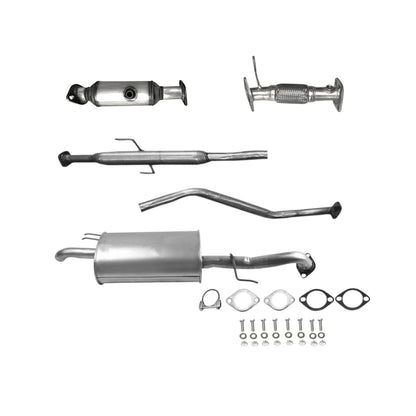 Kia Forte 2.4L Sedan 2011-2013 Flex Pipe, Catalytic Converter with O2 Sensor, Resonator and Muffler