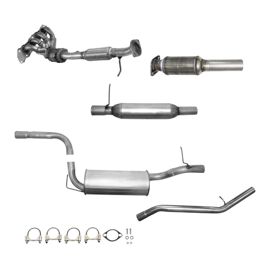 Mazda 3 2.0L (2004-2009) (Federal Emissions System) Manifold Converter, Catalytic Converter, Resonator, Muffler and Tail Pipe