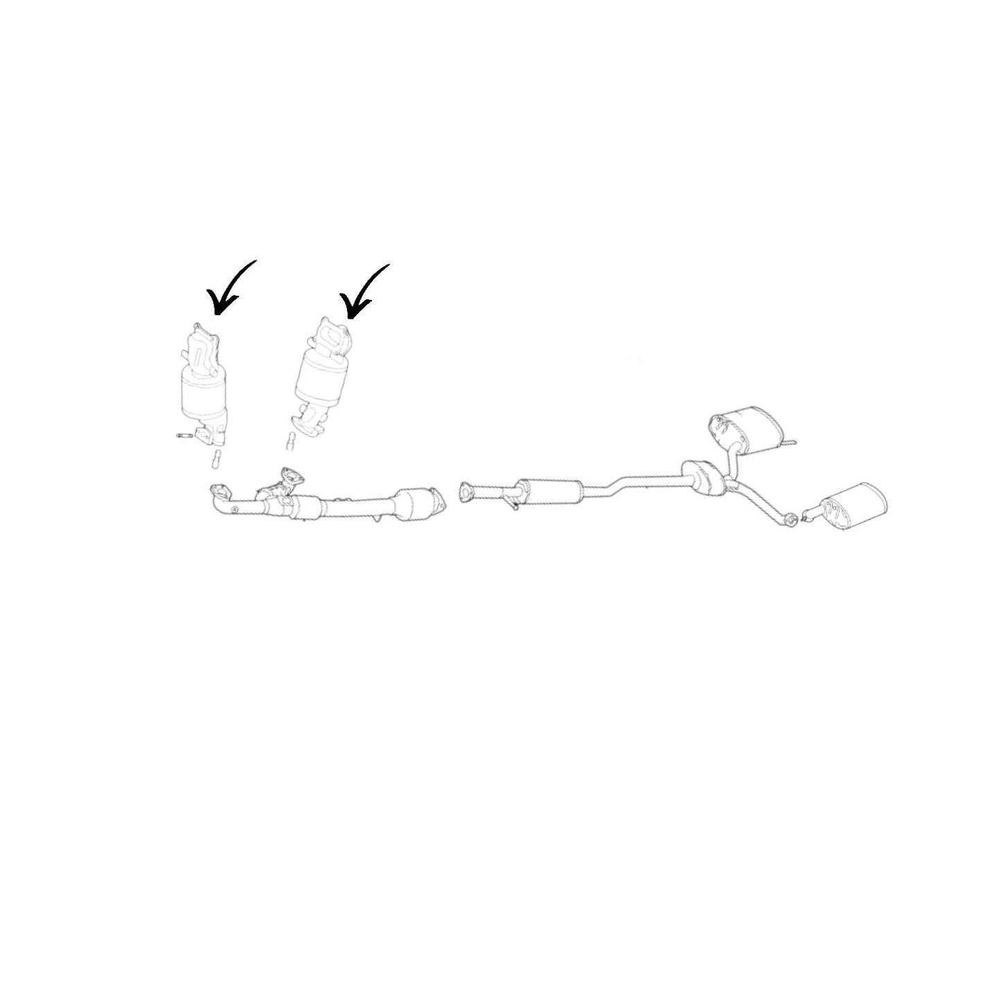 Acura TLX 3.5L 2015-2017 Driver & Passenger Side Manifold Converter