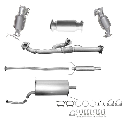 Convertisseurs de collecteur, tuyau flexible en Y, convertisseur arrière, tuyau, résonateur et silencieux pour Honda Ridgeline 3.5L (2009-2014)