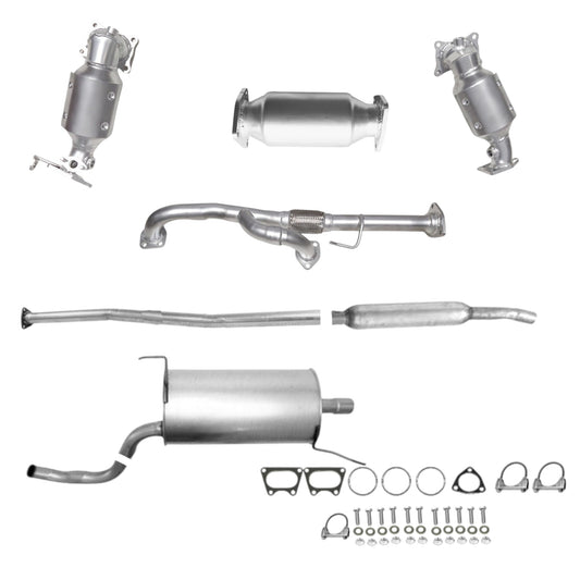 Honda Ridgeline 3.5L (2009-2014) Manifold Converters, Y-Flex Pipe, Rear Converter, Pipe, Resonator and Muffler