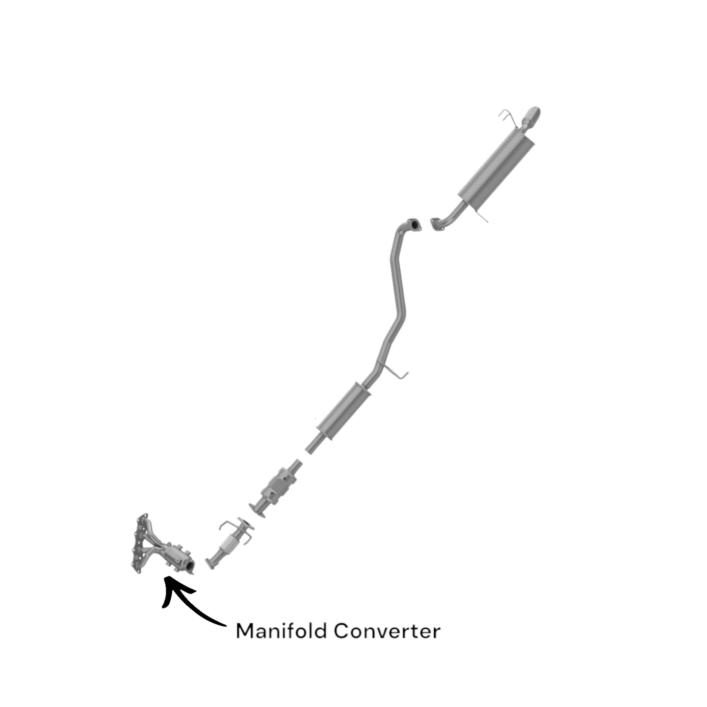 KIA Soul 1.6L (2012-2014) Manifold Converter