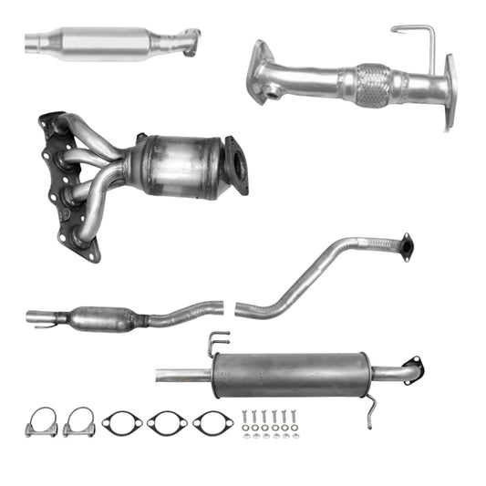 Kia Rio 1.6L (2012-2017) (Sedan) Manifold Converter, Flex Pipe, Catalytic Converter, Resonator and Muffler