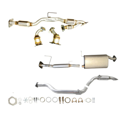 Infiniti JX35 3.5L (2013) (From06/2013) Front, Center Manifold , Flex Y Pipe With Converter, Resonator, Muffler And Rear Resonator.