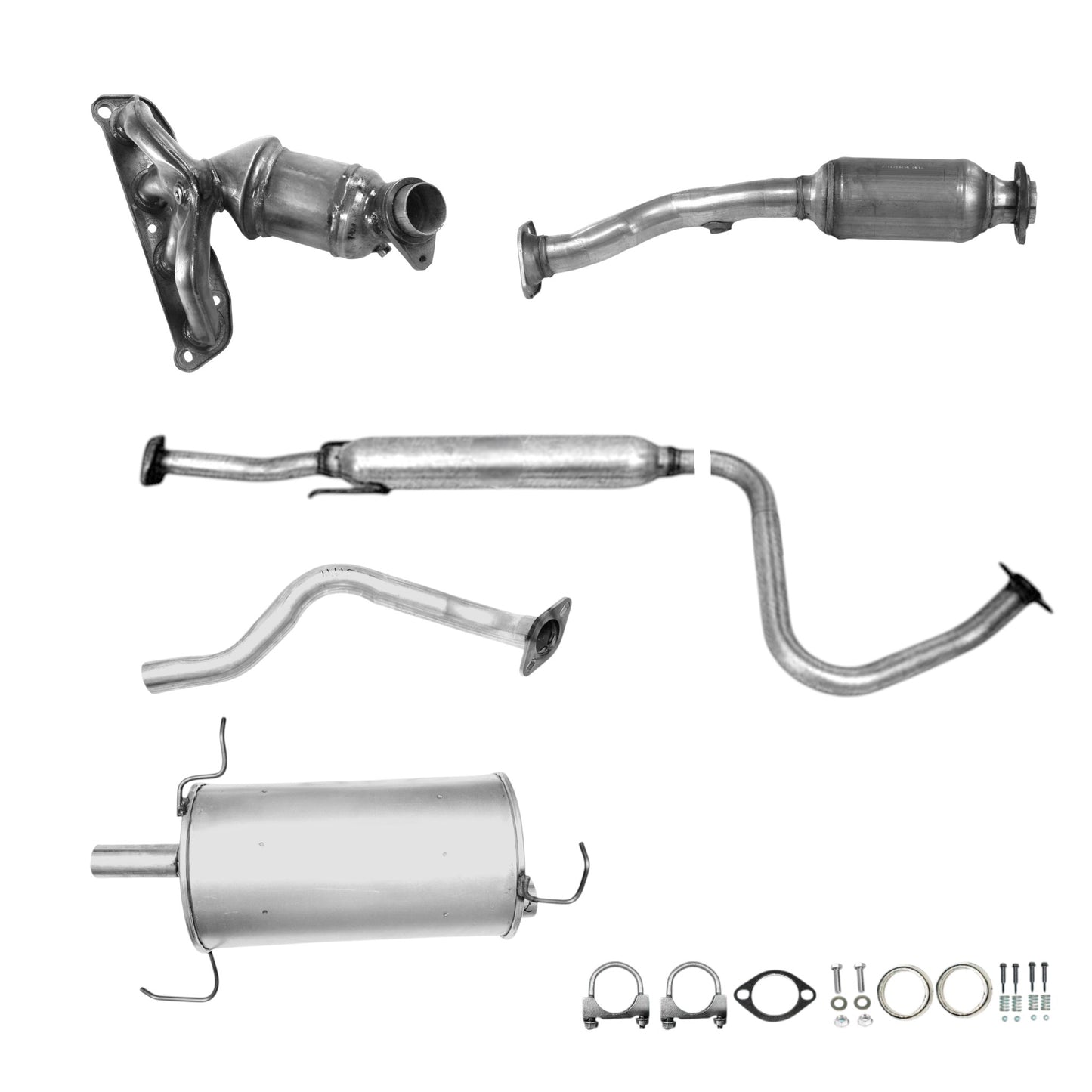 Nissan Sentra 2.0L (2009-2012) (California Emissions System) Manifold Converter, Catalytic Converter, Resonator and Muffler