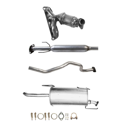 Nissan Sentra 1.8L (2013-2017) (Except SR sub-model) (California Emissions System) Manifold Converter, Resonator and Rear Muffler